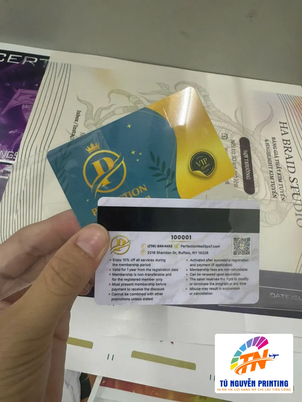 Gift Card nhựa PVC 16