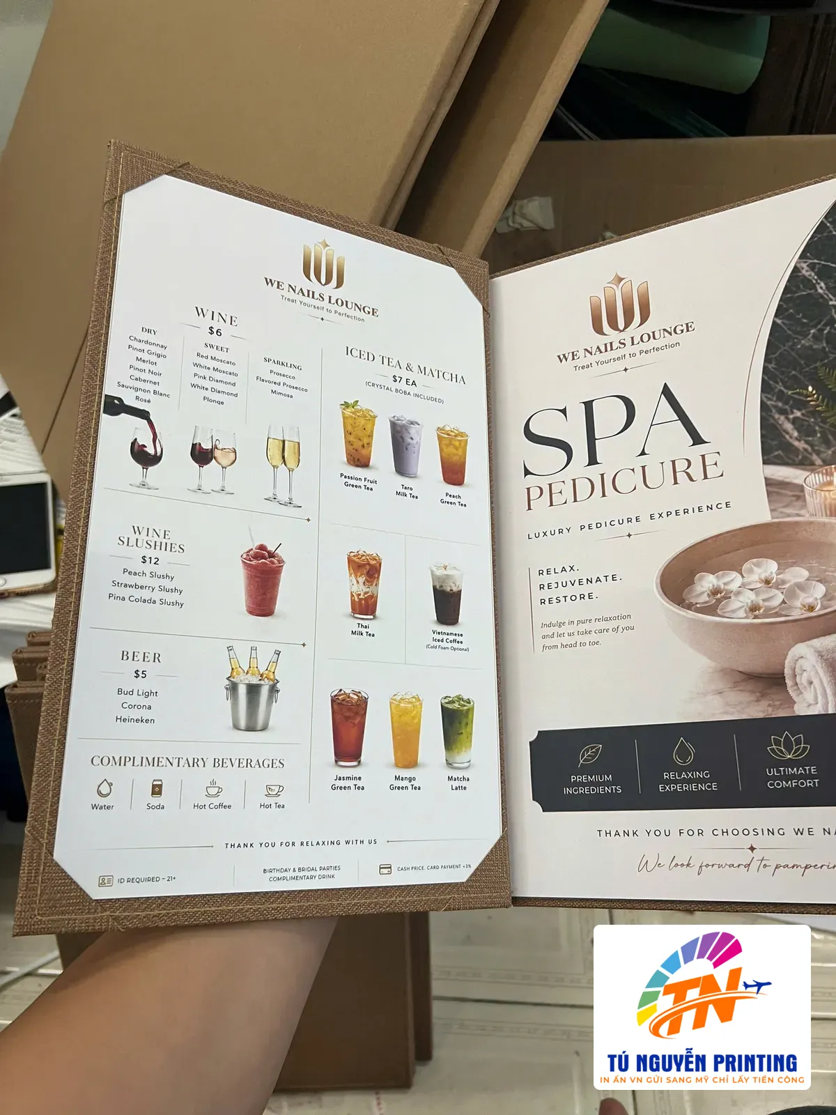 Menu Book tiệm nail 12
